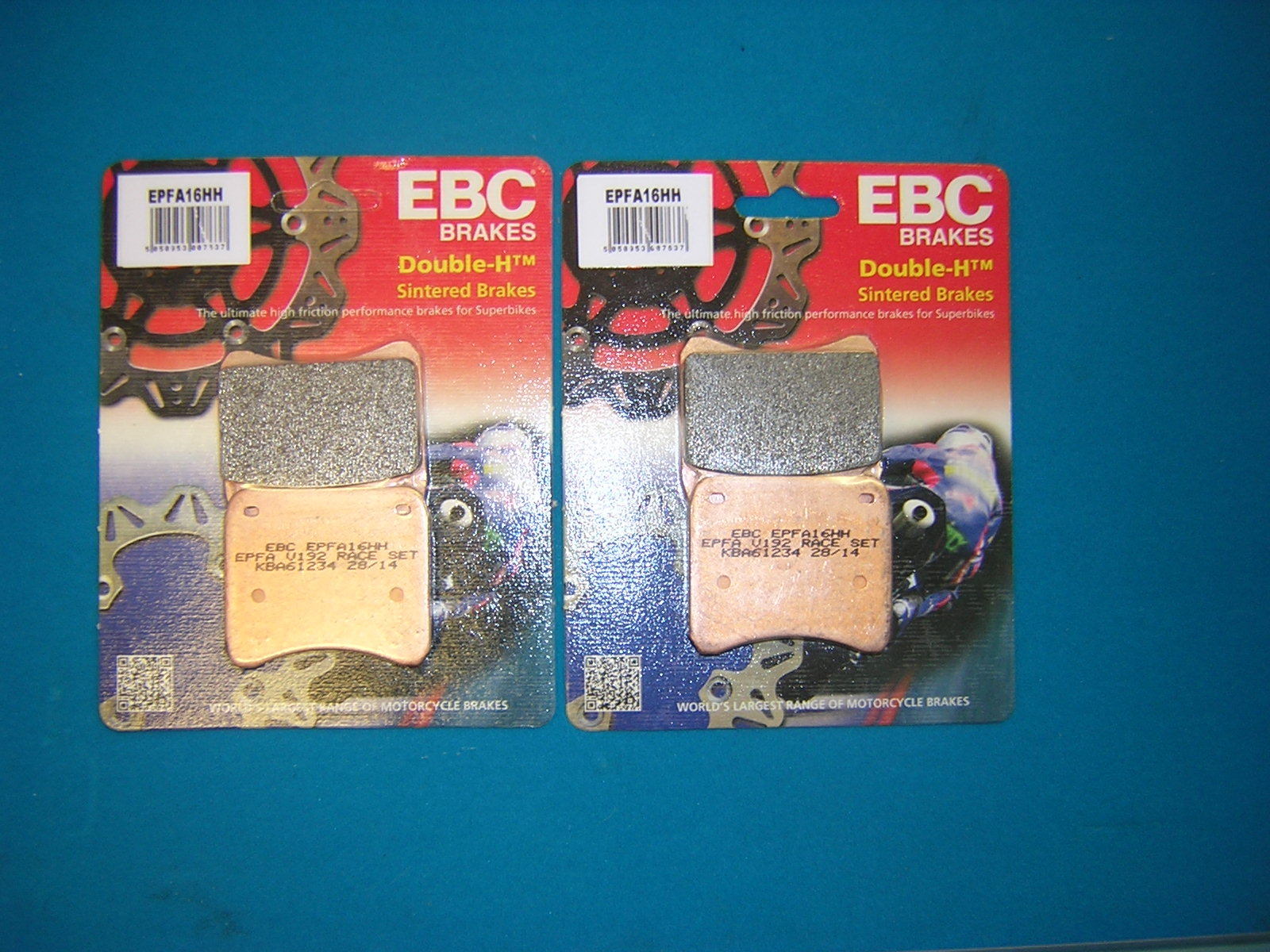 EBC Brakes EPFA Sintered Fast Street and Trackday Pads Front - EPFA16HH EBC Brakes EPFA Sintered Fast Street and Trackday Pads Front - EPFA16HH